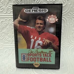 Joe Montana II Sports Talk Football (Sega Genesis, 1991) CIB